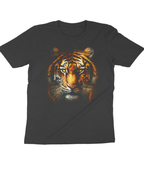 Tadoba Tiger Safari T-Shirt - Fierce Tiger Face Wildlife Tee | Manmarzee