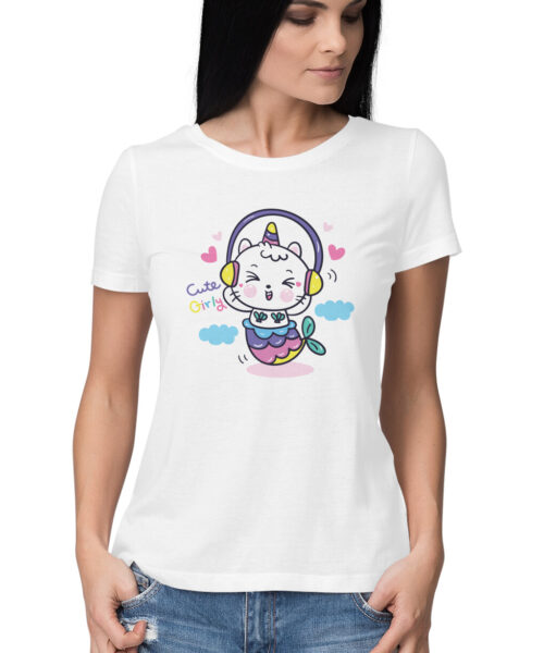 Alternative view of Cute Unicorn with headphones