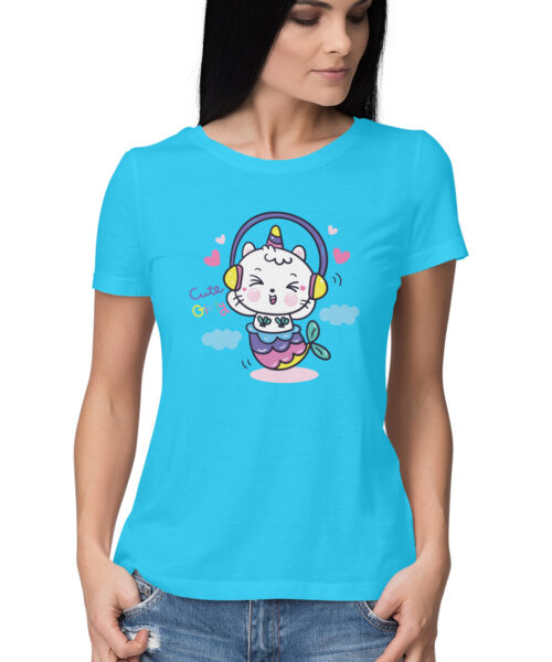 Cute Unicorn with headphones
