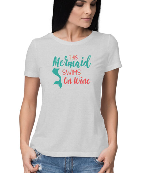 Alternative view of This mermaid swims on wine