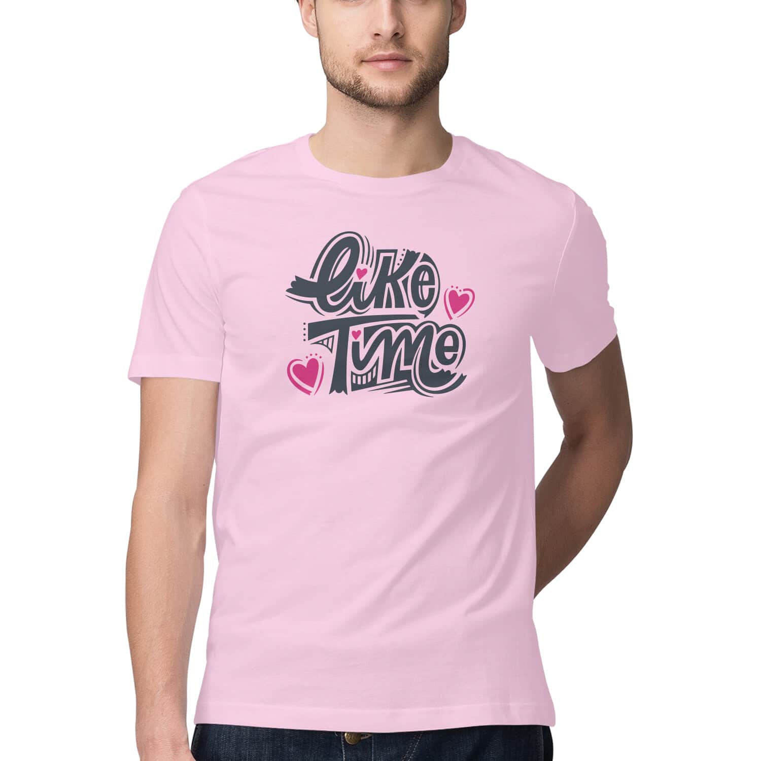 Like Time T-Shirt ⏳ Motivational Typography Cotton Tee India Men Women Like Time T-Shirt ⏳ Motivational Typography Cotton Tee India Men Women - Image 2