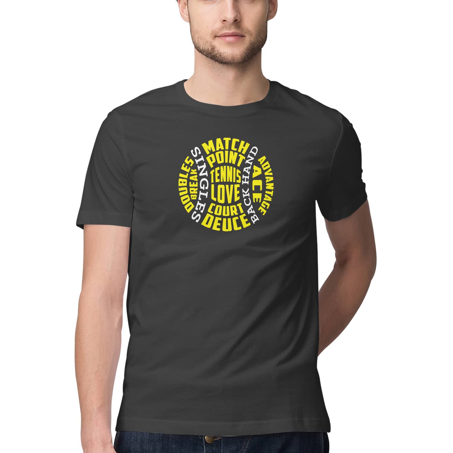 Match Point Tennis T-Shirt 🎾 Sporty Graphic Cotton Tee India Men Women Match Point Tennis T-Shirt 🎾 Sporty Graphic Cotton Tee India Men Women