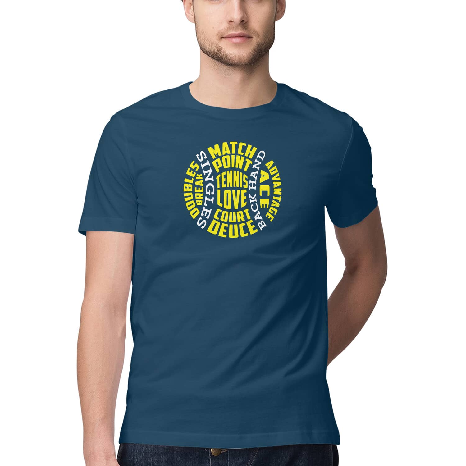 Match Point Tennis T-Shirt 🎾 Sporty Graphic Cotton Tee India Men Women Match Point Tennis T-Shirt 🎾 Sporty Graphic Cotton Tee India Men Women - Image 2