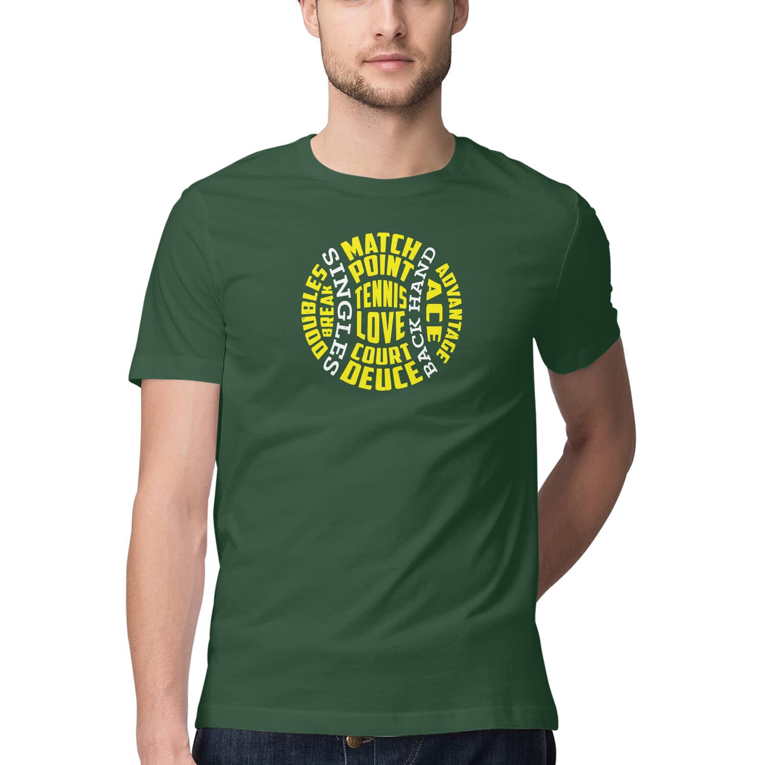 Match Point Tennis T-Shirt 🎾 Sporty Graphic Cotton Tee India Men Women Match Point Tennis T-Shirt 🎾 Sporty Graphic Cotton Tee India Men Women - Image 3