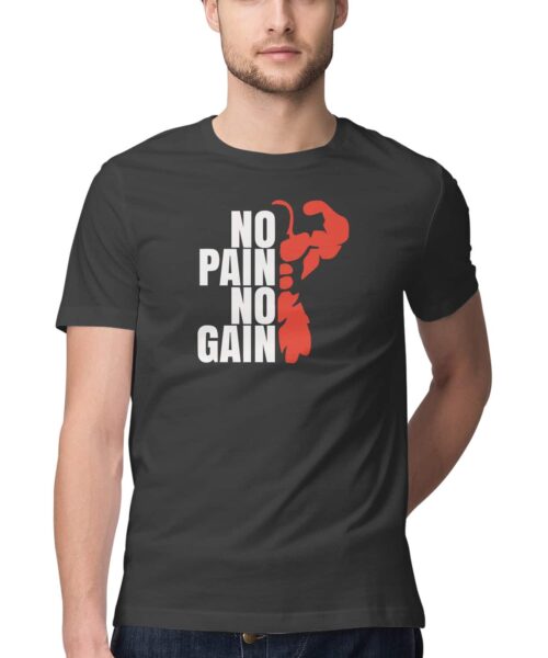 No Pain No Gain The Hulk T-Shirt 💪 Smash Gym Fitness Cotton Tee India
