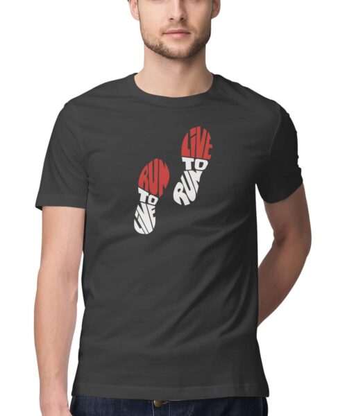 Run to Live T-Shirt 🏃 Motivational Fitness Cotton Tee India Men Women Sportswear