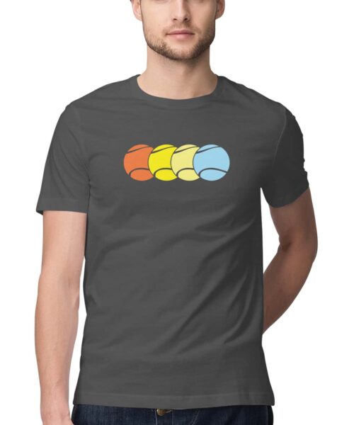 Alternative view of Tennis Balls Vintage Retro T-Shirt 🎾✨ | Classic Sports Graphic Tee Online India