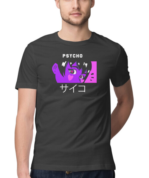 Anime girl in neon meaning psycho