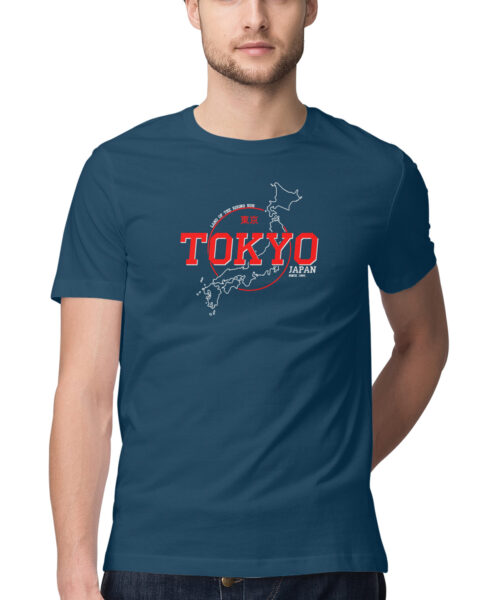 Alternative view of japan map tokyo