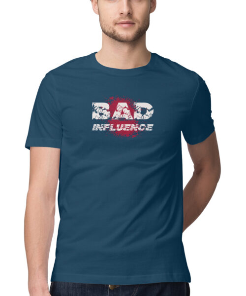 Shop the Best Funny and Sarcastic T-shirts for Men and Women at Manmarzee – The Ultimate Online T-shirt Store in India Alternative view of BAD INFLUENCE, Funny T-shirt quotes and sayings