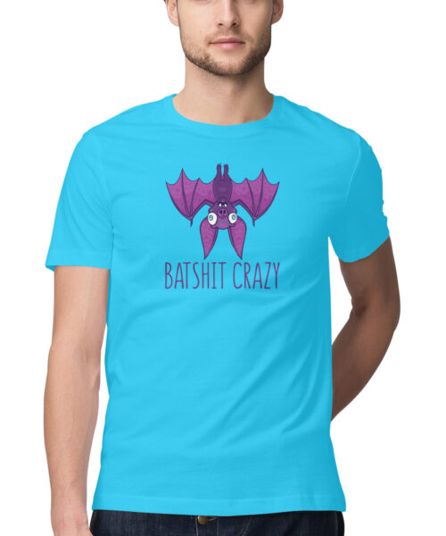 Shop the Best Funny and Sarcastic T-shirts for Men and Women at Manmarzee – The Ultimate Online T-shirt Store in India Alternative view of batshit-crazy-wacky, Funny T-shirt quotes and sayings