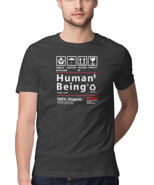 Shop the Best Funny and Sarcastic T-shirts for Men and Women at Manmarzee – The Ultimate Online T-shirt Store in India HUMAN BEING CONTENT, Funny T-shirt quotes and sayings