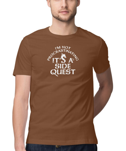 Shop the Best Funny and Sarcastic T-shirts for Men and Women at Manmarzee – The Ultimate Online T-shirt Store in India Alternative view of ITS A SIDE QUEST, Funny T-shirt quotes and sayings