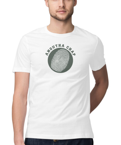 Shop the Best Funny and Sarcastic T-shirts for Men and Women at Manmarzee – The Ultimate Online T-shirt Store in India Alternative view of angutha chaap, Funny T-shirt quotes and sayings