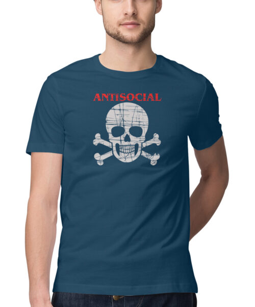 Shop the Best Funny and Sarcastic T-shirts for Men and Women at Manmarzee – The Ultimate Online T-shirt Store in India Alternative view of Anti social, Funny T-shirt quotes and sayings
