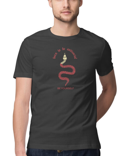 Shop the Best Funny and Sarcastic T-shirts for Men and Women at Manmarzee – The Ultimate Online T-shirt Store in India Born to be Antisocial 😎 Attitude T-Shirt for Men & Women | Manmarzee