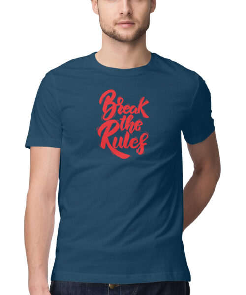 Shop the Best Funny and Sarcastic T-shirts for Men and Women at Manmarzee – The Ultimate Online T-shirt Store in India Alternative view of Break the Rules 😎 Attitude T-Shirt for Men & Women | Manmarzee 🔥