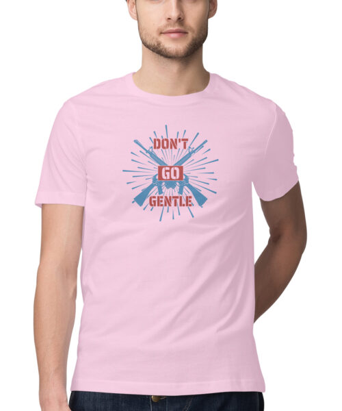 Shop the Best Funny and Sarcastic T-shirts for Men and Women at Manmarzee – The Ultimate Online T-shirt Store in India Alternative view of Don't Go Gentle Graphic Tee for Men & Women ⚡️ Attitude Quote T-Shirt 💥 Manmarzee