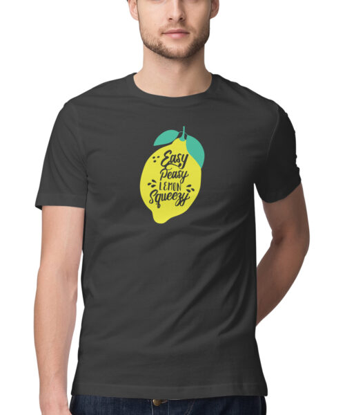 Shop the Best Funny and Sarcastic T-shirts for Men and Women at Manmarzee – The Ultimate Online T-shirt Store in India 🍋 Easy Peasy Lemon Squeezy T-Shirt 🍋 | Funny Quote Tee for Men & Women | Manmarzee