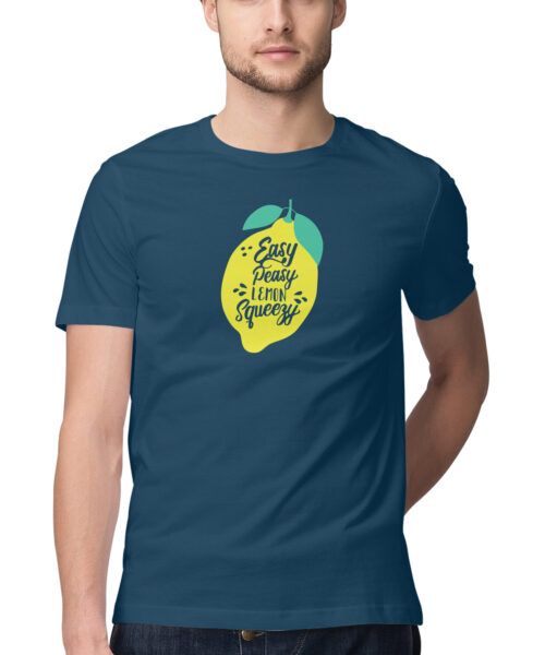 Shop the Best Funny and Sarcastic T-shirts for Men and Women at Manmarzee – The Ultimate Online T-shirt Store in India Alternative view of 🍋 Easy Peasy Lemon Squeezy T-Shirt 🍋 | Funny Quote Tee for Men & Women | Manmarzee