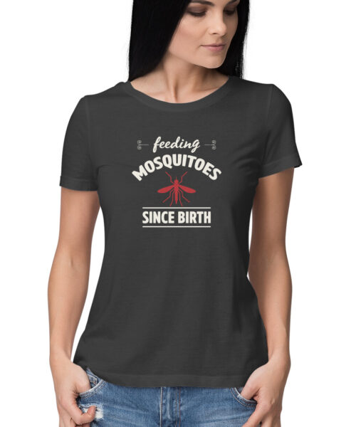 Shop the Best Funny and Sarcastic T-shirts for Men and Women at Manmarzee – The Ultimate Online T-shirt Store in India "Feeding Mosquitoes Since Birth" Funny T-Shirt 🦟 | Sarcastic Humor Tee for Men & Women | Manmarzee 😄
