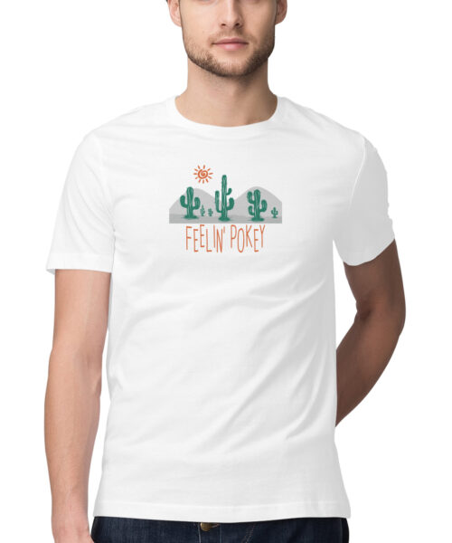 Shop the Best Funny and Sarcastic T-shirts for Men and Women at Manmarzee – The Ultimate Online T-shirt Store in India FEELINg POKEY CACTUS VIBES 🌵 Funny Sarcastic T-Shirt for Men & Women | Manmarzee