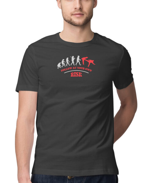 Shop the Best Funny and Sarcastic T-shirts for Men and Women at Manmarzee – The Ultimate Online T-shirt Store in India Follow At Your Own Risk T-Shirt - Funny & Bold Quote Tee for Men & Women ⚠️ | Manmarzee 👕