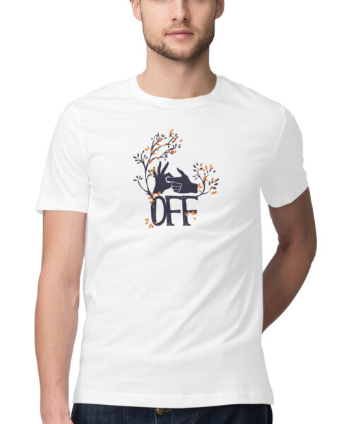 Shop the Best Funny and Sarcastic T-shirts for Men and Women at Manmarzee – The Ultimate Online T-shirt Store in India "Fuck Off" T-Shirt for Men - Sarcastic Humor Tee 🤣 | Manmarzee
