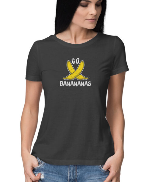 Shop the Best Funny and Sarcastic T-shirts for Men and Women at Manmarzee – The Ultimate Online T-shirt Store in India Alternative view of Go Bananas 🍌 Funny T-Shirt for Men & Women | Manmarzee 😂