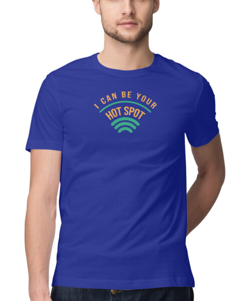 Shop the Best Funny and Sarcastic T-shirts for Men and Women at Manmarzee – The Ultimate Online T-shirt Store in India Alternative view of I Can Be Your Hotspot T-Shirt 🔥 | Funny WiFi Graphic Tee for Men & Women | Manmarzee 📶
