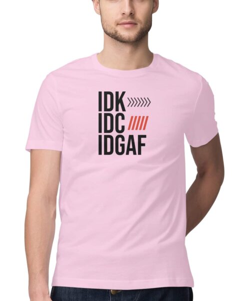 Alternative view of IDGAF Attitude Quote T-Shirt for Men & Women - Funny & Witty Graphic Tee 😎