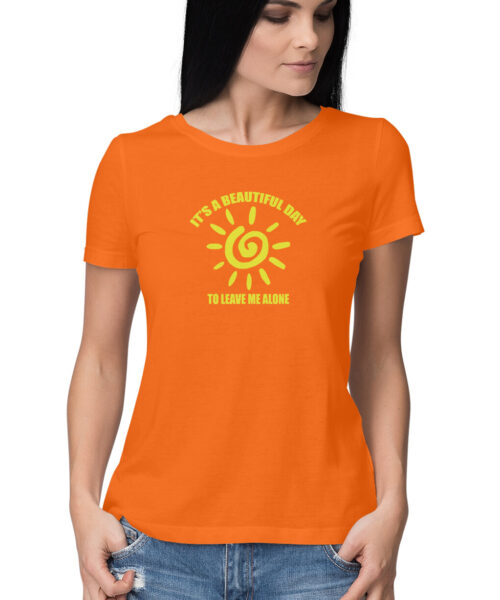 Alternative view of Its a Beautiful Day to Leave Me Alone T-Shirt 😌 | Funny Attitude Tee for Men & Women | Manmarzee 😎