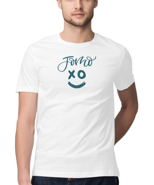 Alternative view of JOMO - Joy of Missing Out T-Shirt 😎 | Funny Graphic Tee for Men & Women | Manmarzee 👕