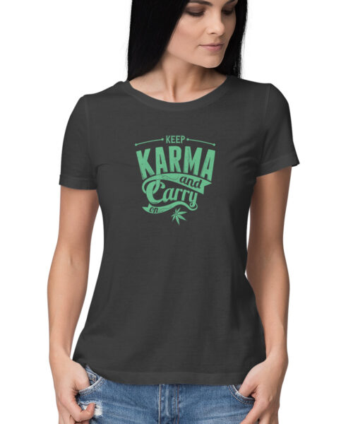 Shop the Best Funny and Sarcastic T-shirts for Men and Women at Manmarzee – The Ultimate Online T-shirt Store in India Keep Karma 🔄 Graphic Print T-Shirt for Men & Women - Manmarzee ✨ Karma Quotes Tees