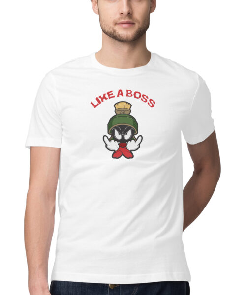 Shop the Best Funny and Sarcastic T-shirts for Men and Women at Manmarzee – The Ultimate Online T-shirt Store in India Like a Boss T-Shirt 😎 | Funny Cartoon Graphic Tee for Men & Women