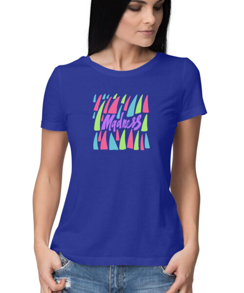 Shop the Best Funny and Sarcastic T-shirts for Men and Women at Manmarzee – The Ultimate Online T-shirt Store in India Graphic Printed T-Shirt "Madness 🤪" | Size S-5XL | White Color | Trendy T-Shirts with Quotes - India