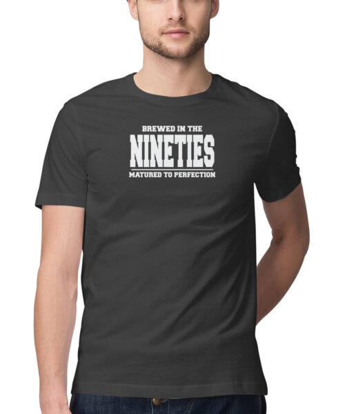 Shop the Best Funny and Sarcastic T-shirts for Men and Women at Manmarzee – The Ultimate Online T-shirt Store in India Graphic Printed T-Shirt "Matured to Perfection 90s" 😎 Size S-5XL - India - Men & Women - Black