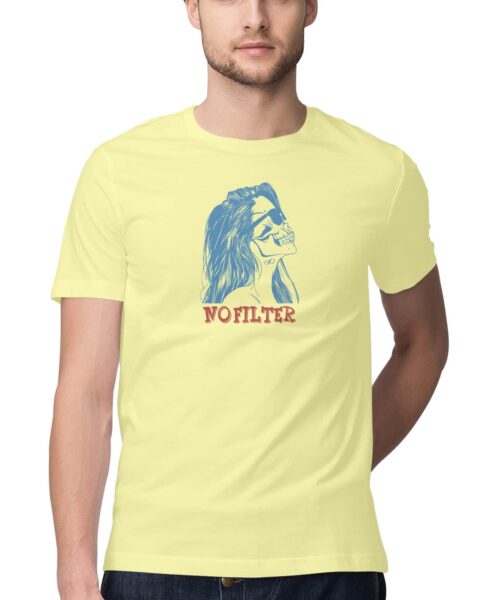 Shop the Best Funny and Sarcastic T-shirts for Men and Women at Manmarzee – The Ultimate Online T-shirt Store in India Alternative view of NO FILTER, Funny T-shirt quotes and sayings