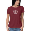 front 6277632e9ad56 Maroon XS Women Round