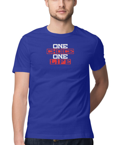 Shop the Best Funny and Sarcastic T-shirts for Men and Women at Manmarzee – The Ultimate Online T-shirt Store in India One Choice One Life Funny Quotes T-Shirt 😎 | Quirky T-Shirts for Men & Women | Black & Olive Green | S-5XL | India