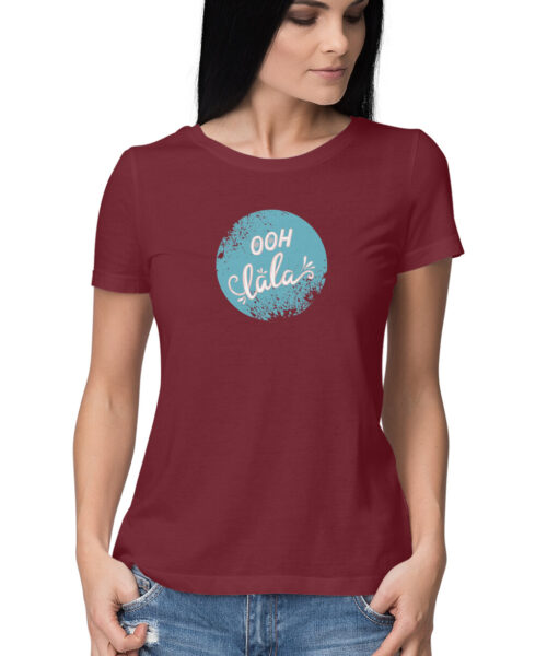 Shop the Best Funny and Sarcastic T-shirts for Men and Women at Manmarzee – The Ultimate Online T-shirt Store in India Ooh La La Love Funny Quotes T-Shirt 💕 | Women's Quirky T-Shirts | Black & Pink | S-5XL | India