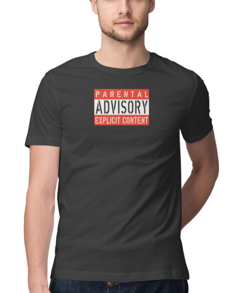 Shop the Best Funny and Sarcastic T-shirts for Men and Women at Manmarzee – The Ultimate Online T-shirt Store in India Parental-Advisory Funny Quotes T-Shirt ⚠️ | Quirky T-Shirts for Men & Women | Black & Red | S-5XL | India
