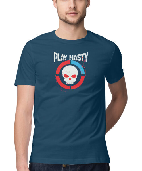 Shop the Best Funny and Sarcastic T-shirts for Men and Women at Manmarzee – The Ultimate Online T-shirt Store in India Alternative view of PLAY NASTY Quirky Graphic Tees 💀 | Funny T-Shirts for Men & Women | Black & Red | S-5XL | India