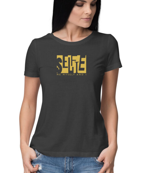 Shop the Best Funny and Sarcastic T-shirts for Men and Women at Manmarzee – The Ultimate Online T-shirt Store in India Funny Quotes T-Shirt "Selfie Me Myself" 🤳 | Quirky T-Shirts for Men and Women | Black & White | S-5XL | India