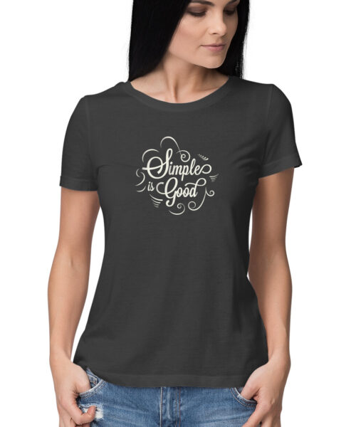 Shop the Best Funny and Sarcastic T-shirts for Men and Women at Manmarzee – The Ultimate Online T-shirt Store in India "Simple is Good" Graphic Printed T-Shirt | Trendy Quote Tees | Men and Women India 👕🇮🇳
