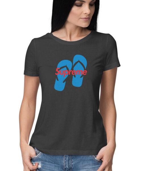 Shop the Best Funny and Sarcastic T-shirts for Men and Women at Manmarzee – The Ultimate Online T-shirt Store in India "Slipper Supreme 🩴 | Funny Graphic Printed T-Shirt | Men and Women India"