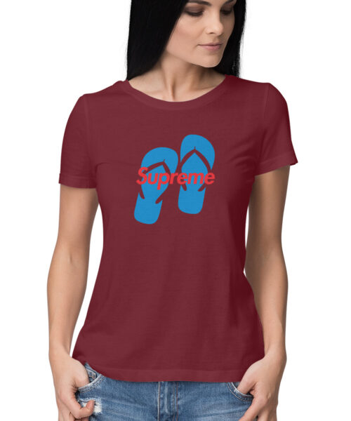 Shop the Best Funny and Sarcastic T-shirts for Men and Women at Manmarzee – The Ultimate Online T-shirt Store in India Alternative view of "Slipper Supreme 🩴 | Funny Graphic Printed T-Shirt | Men and Women India"