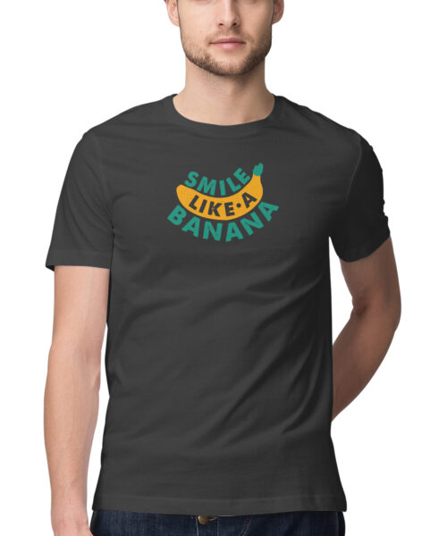 Shop the Best Funny and Sarcastic T-shirts for Men and Women at Manmarzee – The Ultimate Online T-shirt Store in India "Smile Like a Banana | Funny Graphic Printed T-Shirt | Men and women India"
