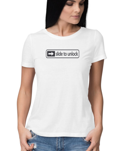 Shop the Best Funny and Sarcastic T-shirts for Men and Women at Manmarzee – The Ultimate Online T-shirt Store in India "Slide to Unlock 😉 | Sarcastic Quotes Graphic Printed T-Shirt | Men and Women India"
