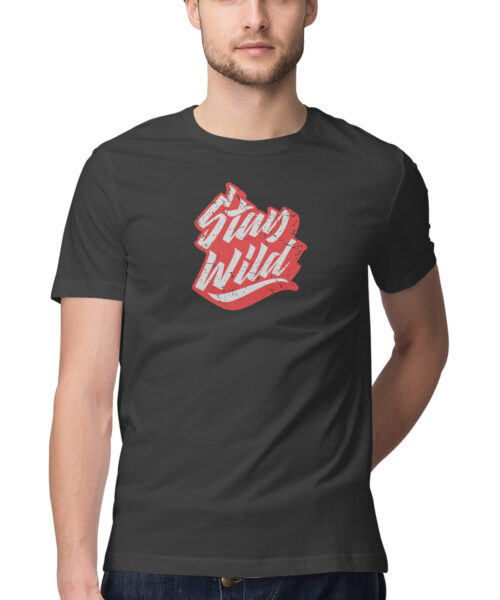 Shop the Best Funny and Sarcastic T-shirts for Men and Women at Manmarzee – The Ultimate Online T-shirt Store in India "Stay Wild" Graphic Printed T-Shirt | Quirky T-Shirts | Men and Women India 🇮🇳